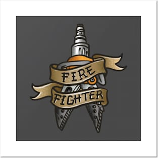 Firefighters Tshirt design Posters and Art